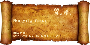 Murguly Anna névjegykártya