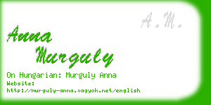 anna murguly business card